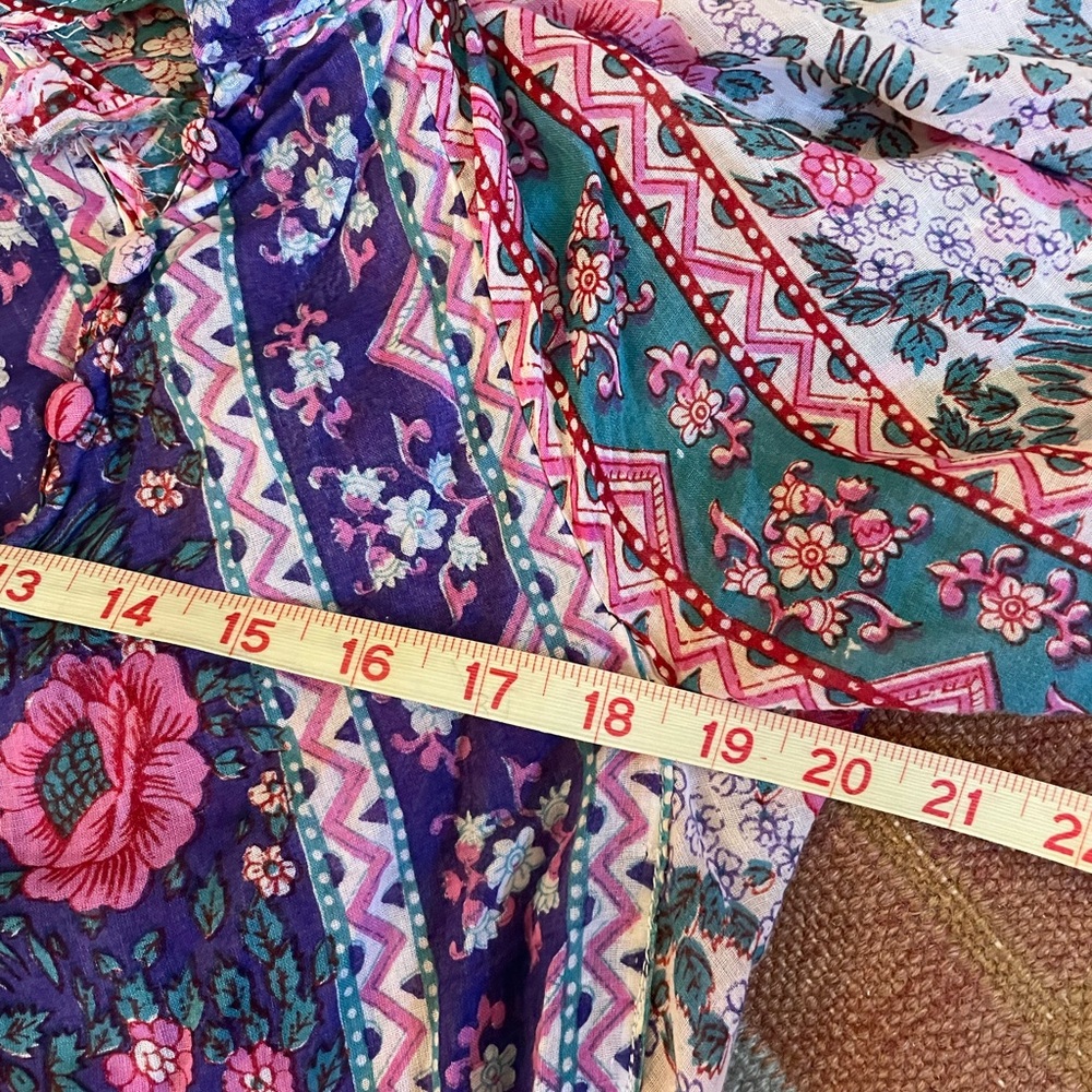 Vintage 70s India Cotton Maxi Dress - Picture 2 of 10